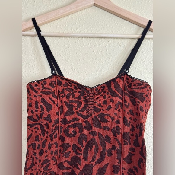 Intimately x Free People | Leopard Bodycon Dress with Shelf Bra - Size XS / S - Picture 2 of 4